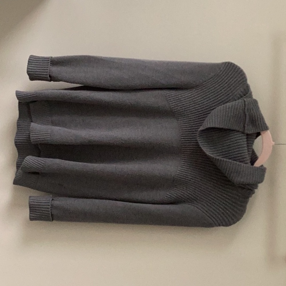 Grey turtle neck